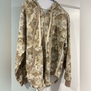 Printed Liverpool zip up hoodie